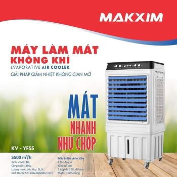 MÁY LÀM MÁT KHÔNG KHÍ BẰNG HƠI NƯỚC MODEL: KV-YF-55